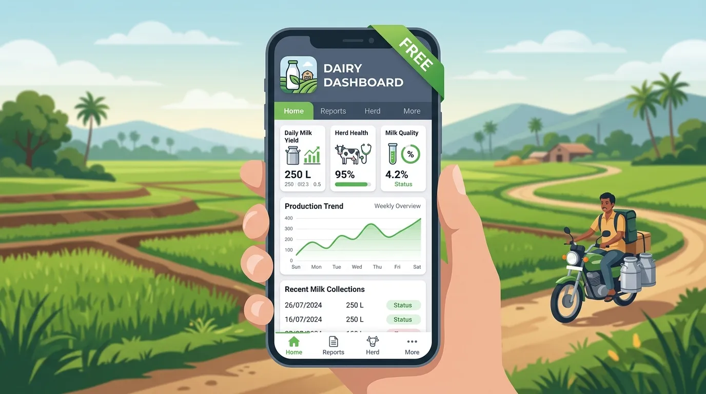 The Best Free Dairy Management App in India