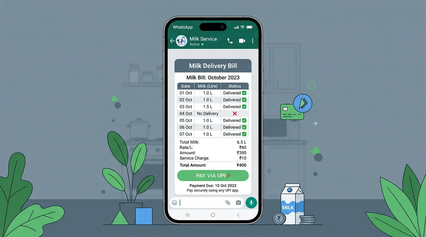 WhatsApp Milk Bill Format — Free Template & How to Send